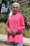 24Y2378 - PEMBE - TONATON ZİNCİR  NAKIŞLI SWEAT