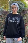 25K4443 - SİYAH - ART ÜÇİPLİK SWEAT